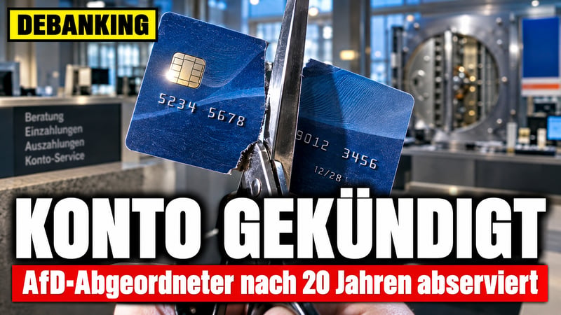 Konto weg nach 20 Jahren: Bank serviert AfD-Abgeordneten ab!