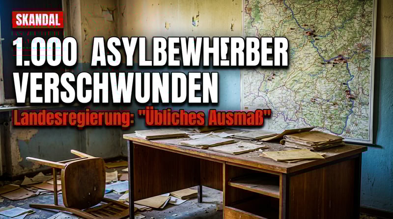 Kontrollverlust in Rheinland-Pfalz: Fast 1.000 Asylbewerber spurlos verschwunden – Landesregierung zuckt mit den Schultern