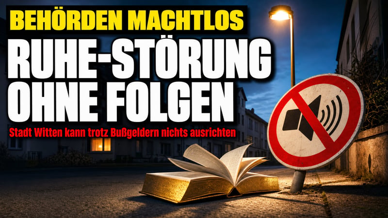 Koran-Gesänge um vier Uhr früh: Witten und die Ohnmacht der Behörden
