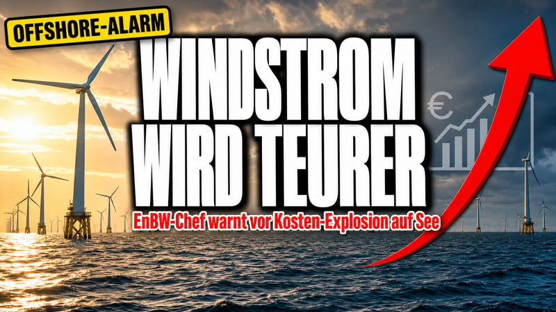 Kosten-Schock auf See: EnBW-Chef warnt vor 40 Prozent teurerem Windstrom