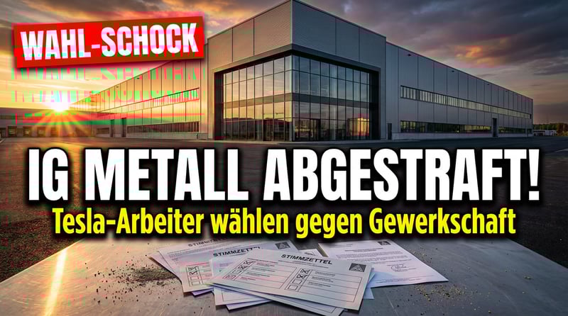 Krachende Niederlage: Tesla-Belegschaft erteilt der IG Metall eine schallende Abfuhr
