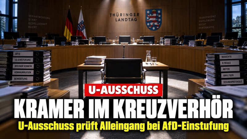 Kramers Alleingang? U-Ausschuss nimmt AfD-Prüffall ins Kreuzverhör