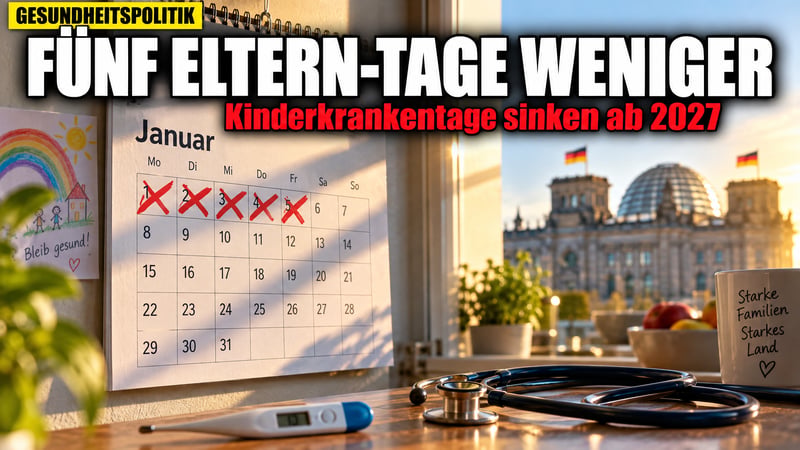 Kranke Kinder, weniger Hilfe: Linnemann kappt Eltern-Tage ab 2027!