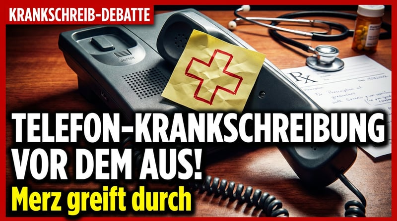 Krankenstand außer Kontrolle: Merz und Warken nehmen telefonische Krankschreibung ins Visier
