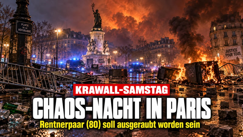 Krawall-Samstag in Paris: Rentnerpaar (80) bis auf Unterwäsche beraubt?