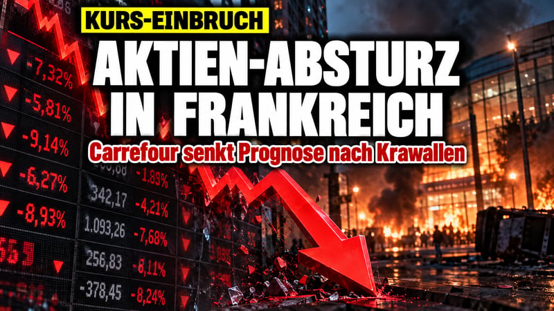 Krawall-Schock in Frankreich: Carrefour-Aktie stürzt um 14 Prozent ab!