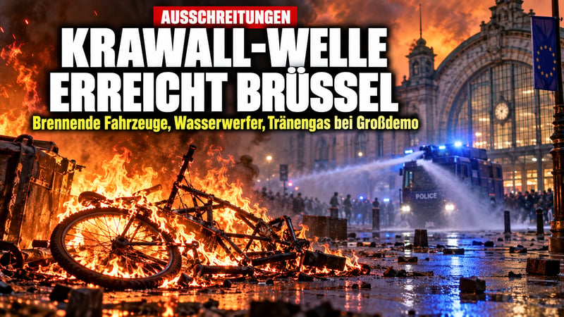 Krawall-Welle erreicht Brüssel: Brennt jetzt halb Europa?