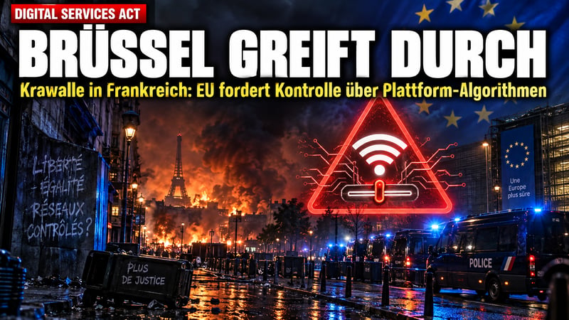 Krawalle in Frankreich: BrĂĽssel greift nach dem Algorithmus-Schalter!