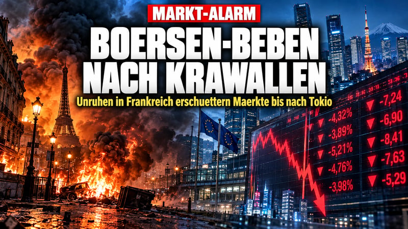 Krawalle in Frankreich: Jetzt zittern sogar die Börsen in Tokio!