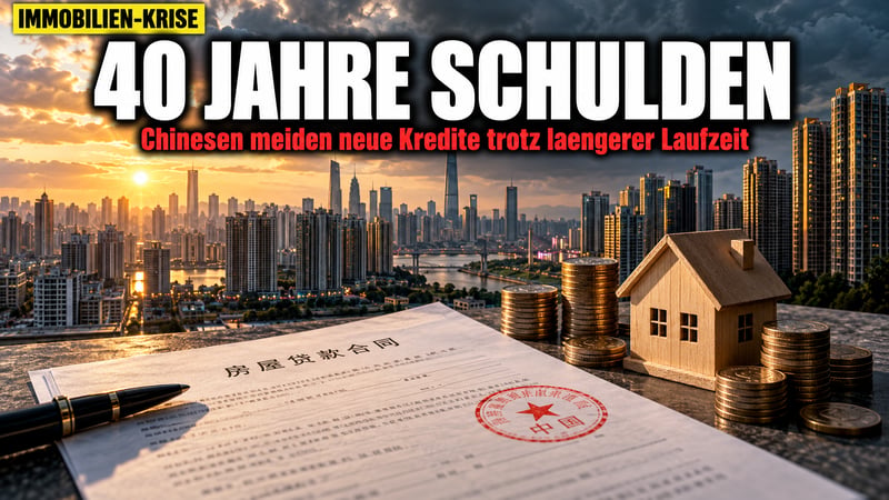 Kredit bis zur Rente: Chinas 40-Jahres-Hypothek fällt bei Käufern durch!