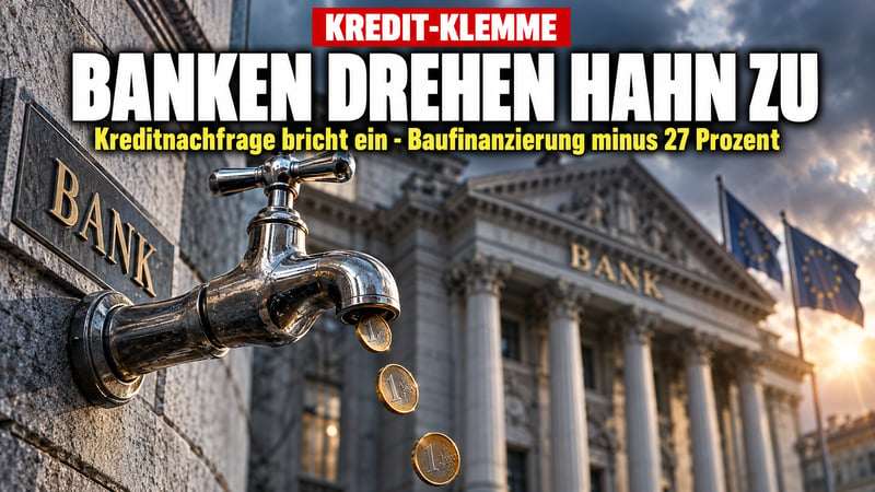Kredit-Klemme im Euroraum: Banken drehen den Geldhahn zu!