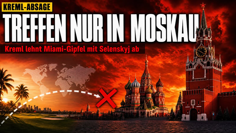 Kreml-Absage an Selenskyj: Kein Treffen in Miami – nur in Moskau!