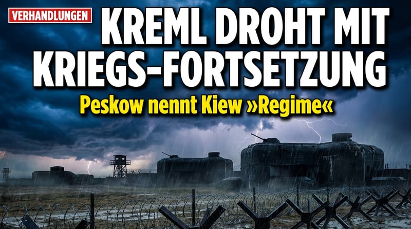 Kreml droht mit Fortsetzung des Krieges: Peskow bezeichnet ukrainische Regierung als „Regime"