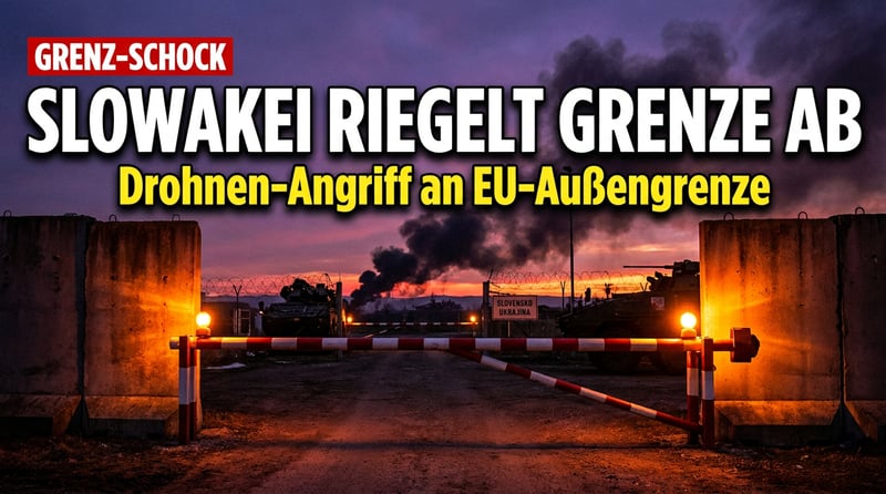 Krieg rückt näher an die EU: Slowakei riegelt nach russischen Drohnenangriffen Grenze zur Ukraine ab