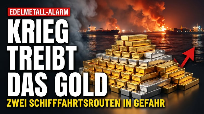 Krieg treibt das Gold: Wenn zwei Nadelöhre der Weltwirtschaft brennen, glänzt nur eines wirklich