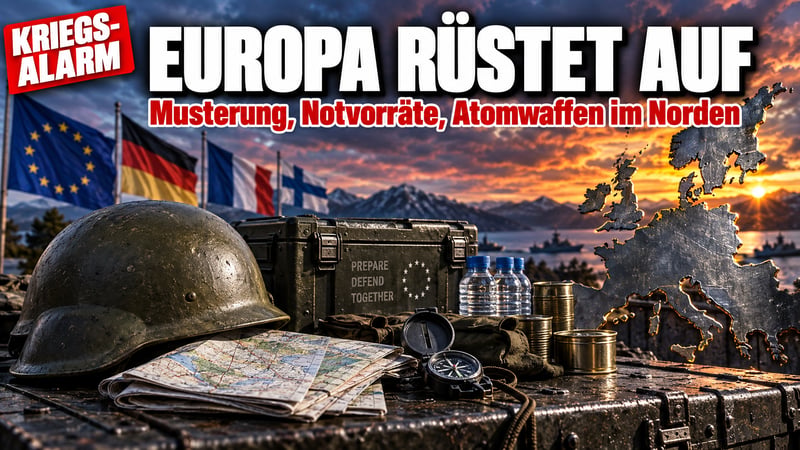 Kriegs-Alarm in Europa: Notvorräte, Musterung, Atomwaffen im Norden