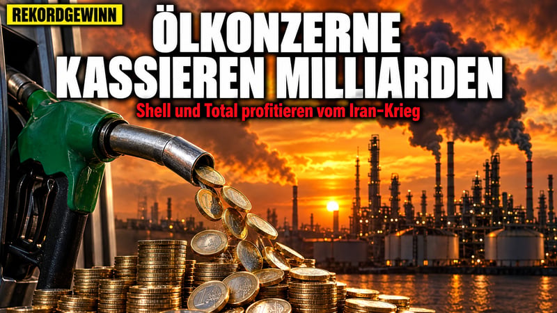 Kriegsgewinne an der Zapfsäule: Shell und Total kassieren Milliarden!