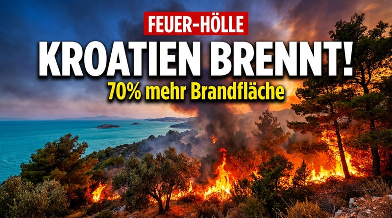 Kroatien in Flammen: Brandfläche explodiert um 70 Prozent – El Niño droht den Sommer zur Feuerhölle zu machen