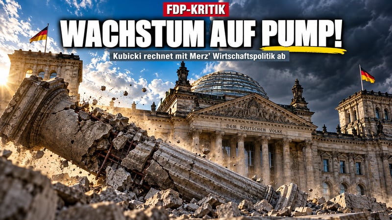Kubicki rechnet mit Merz ab: „Wachstum auf Pump!“