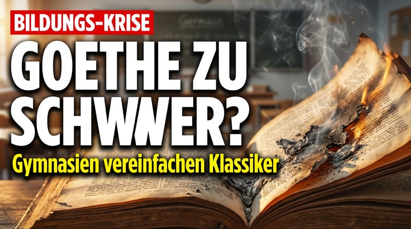 Kultureller Niedergang im Klassenzimmer: Berliner Gymnasien verstümmeln Goethe und Schiller