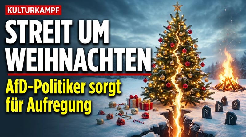 Kulturkampf um Weihnachten: Wie ein AfD-Politiker die Republik in Aufregung versetzt