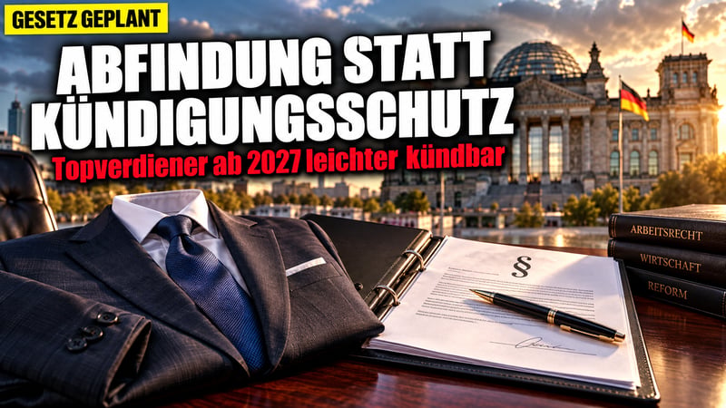 Kündigungsschutz-Beben 2027: Topverdiener bald per Abfindung raus?