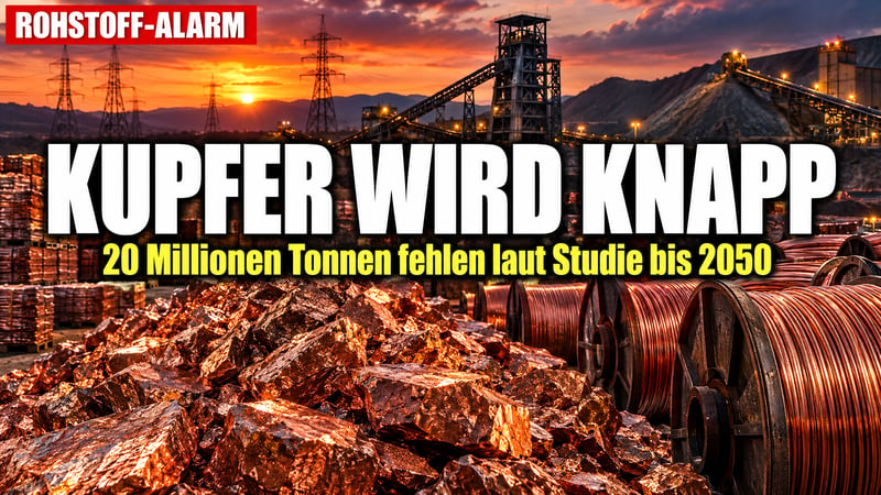 Kupfer-Alarm: Der Energiewende geht das rote Metall aus!