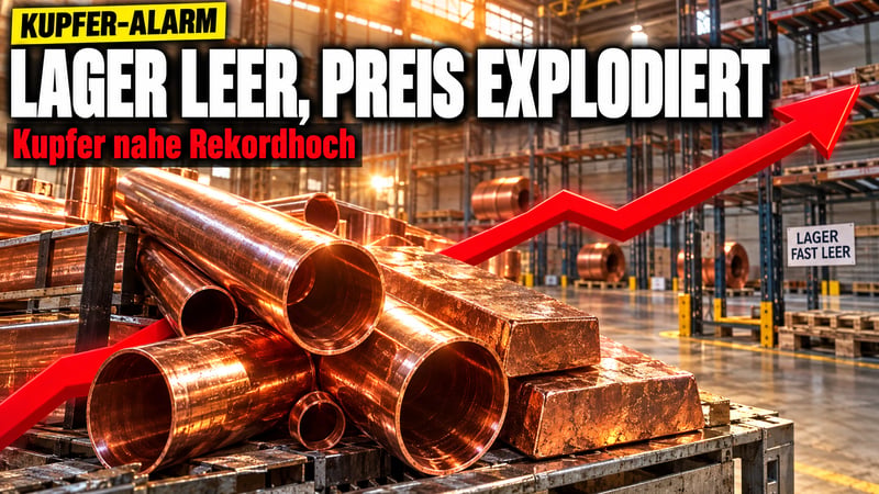 Kupfer-Schock: Amerika gehen die Lagerhallen aus!