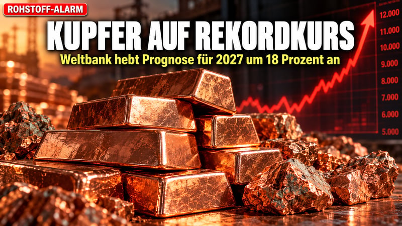 Kupfer-Schock: Weltbank sieht das rote Metall dauerhaft auf Rekordkurs!