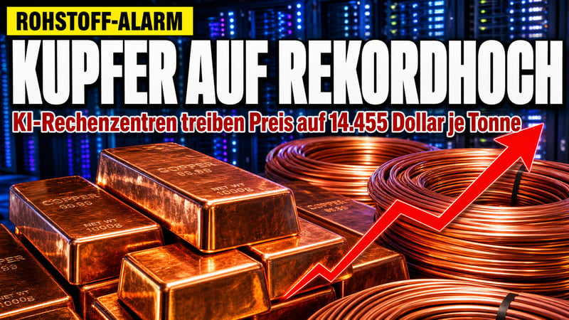 Kupfer-Schock: Wie der KI-Wahn ein Metall zum Rekordpreis treibt