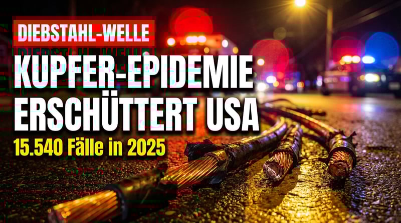 Kupferdiebstahl-Epidemie erschüttert Amerika: Wenn Kriminelle die Infrastruktur plündern
