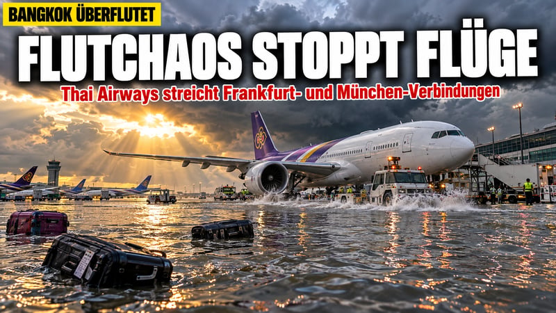 Land unter in Bangkok: Thai Airways streicht Deutschland-Flüge!
