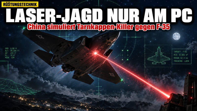 Laser-Jagd auf die F-35: Chinas Tarnkappen-Killer gibt es nur am PC