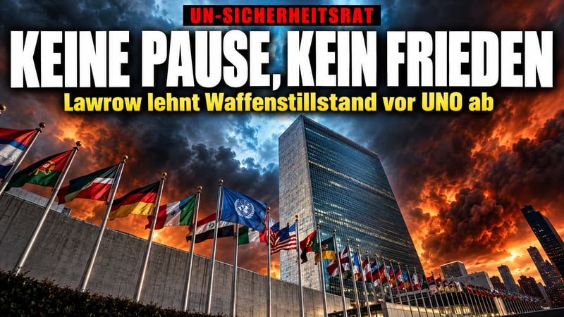 Lawrows Kampfansage vor der UNO: Kein Waffenstillstand, keine Pause!