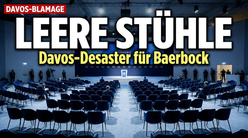 Leere Stühle für leere Worte: Baerbocks peinlicher Auftritt beim Weltwirtschaftsforum