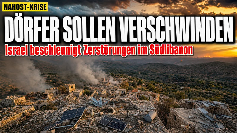 Libanon: Israel lässt ganze Dörfer verschwinden — Zündstoff für Nahost