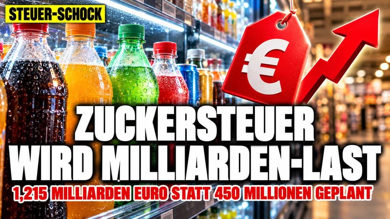 Limo-Steuer-Schock: Klingbeils Zuckersteuer wird zur Milliarden-Last
