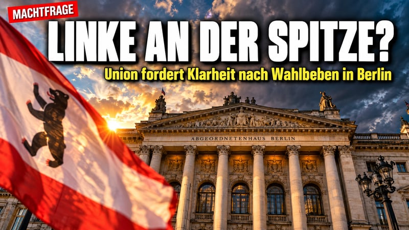 Linke an Berlins Parlamentsspitze? Union schlägt Alarm!