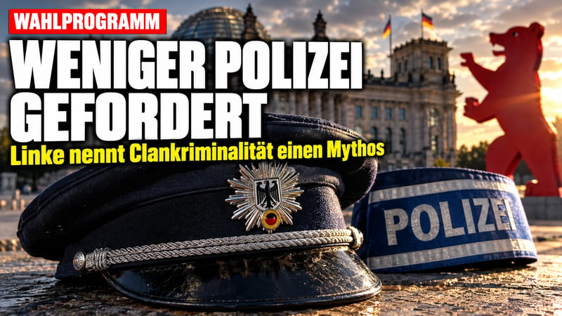 Linke erklärt Clankriminalität zum Mythos – und will weniger Polizei