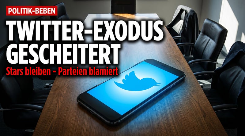 Linker Twitter-Exodus als Rohrkrepierer: Wenn die Parteispitze geht, aber die Stars bleiben