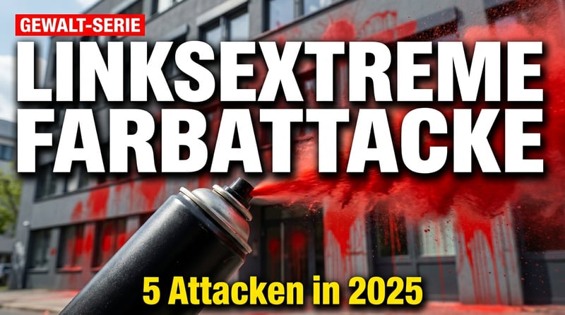 Linksextreme Farbattacke auf CDU-Büro in Essen: Wenn der „Kampf um den Sozialismus“ zur Sachbeschädigung verkommt