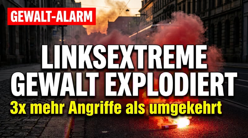 Linksextreme Gewalt explodiert: Dreimal mehr Angriffe auf Rechte als umgekehrt