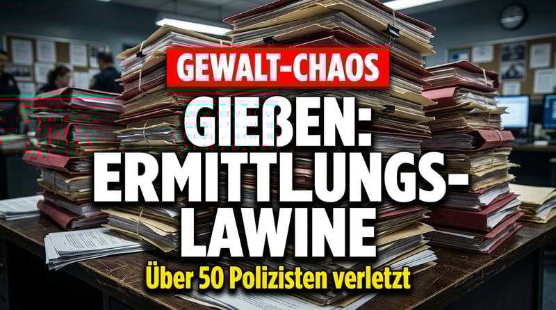 Linksextreme Gewaltexzesse in Gießen: Ermittlungsbehörden versinken in Aktenbergen
