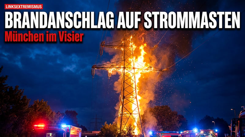 Linksextremer Brandterror gegen unsere Stromversorgung: Anschlag bei München legt Ismaning lahm