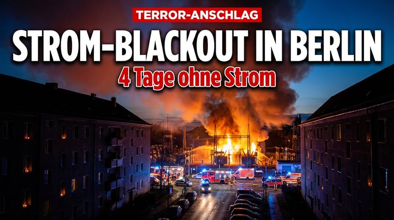 Linksextremistischer Terror legt Berlin lahm: Stromversorgung nach Anschlag wiederhergestellt