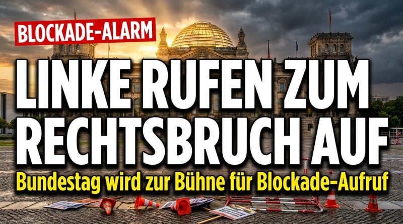 Linksradikale Blockade gegen die Demokratie: Wenn die SED-Erben offen zum Rechtsbruch aufrufen