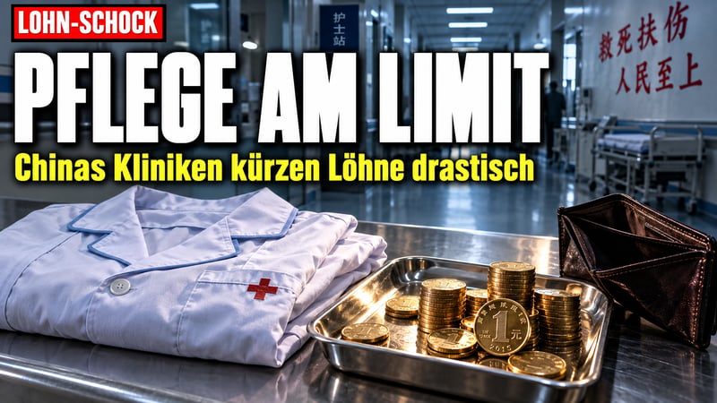 Lohn-Schock in Chinas Kliniken: Pflegekräfte am Existenzminimum!