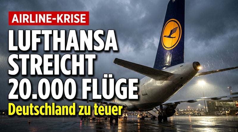 Lufthansa kapituliert vor dem Standort Deutschland: 20.000 Flüge werden gestrichen