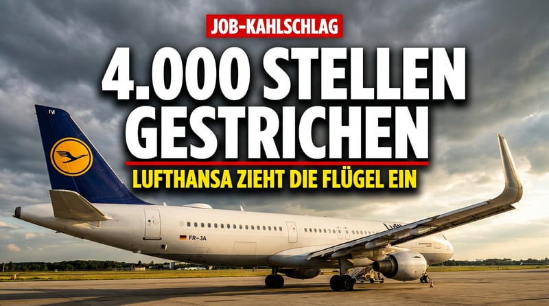 Lufthansa streicht 4.000 Stellen: Wenn der Kranich die Flügel einzieht, ist der Standort krank