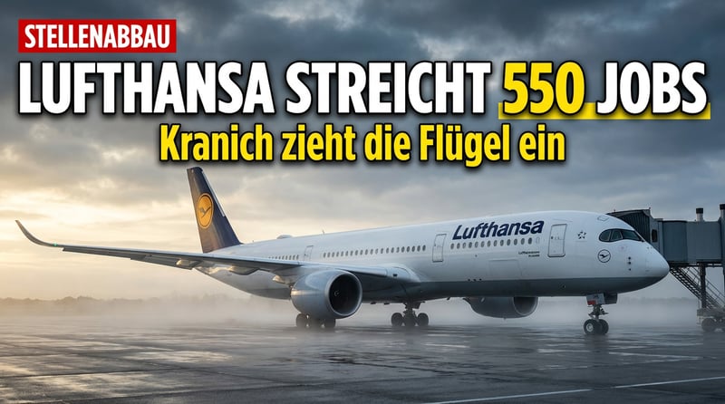 Lufthansa streicht 550 Stellen: Wenn selbst der Kranich die Flügel einzieht